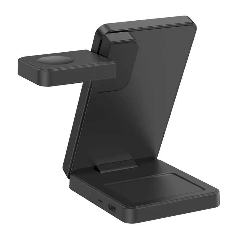 TECH-PROTECT A56 3-in-1 magnetická MagSafe bezdrôtová nabíjačka 25W Qi2.2 čierna