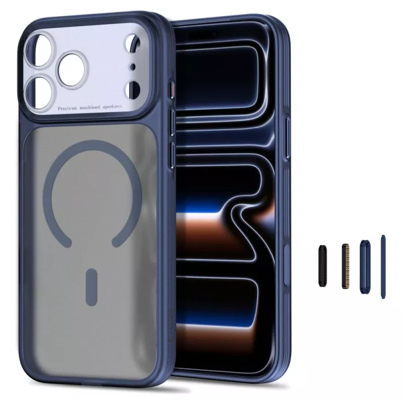 TECH-PROTECT MagPrime MagSafe puzdro pre iPhone 17 Pro Max / 18 Pro Max – matná tmavomodrá