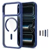 Tech-Protect Magmat MagSafe priehľadné puzdro pre iPhone 17 Pro Max / 18 Pro Max - Deep Blue