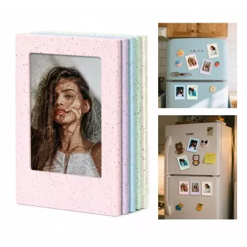 LOVEINSTANT 5x sada magnetických fotorámikov pre Fujifilm Instax Mini – pastelové farby, montáž na chladničku