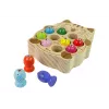 LEAN TOYS drevená hra rybolov s 2 rybárskymi prútmi mačiatko