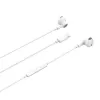 Beline USB-C in-ear slúchadlá s mikrofónom a ovládaním, biela
