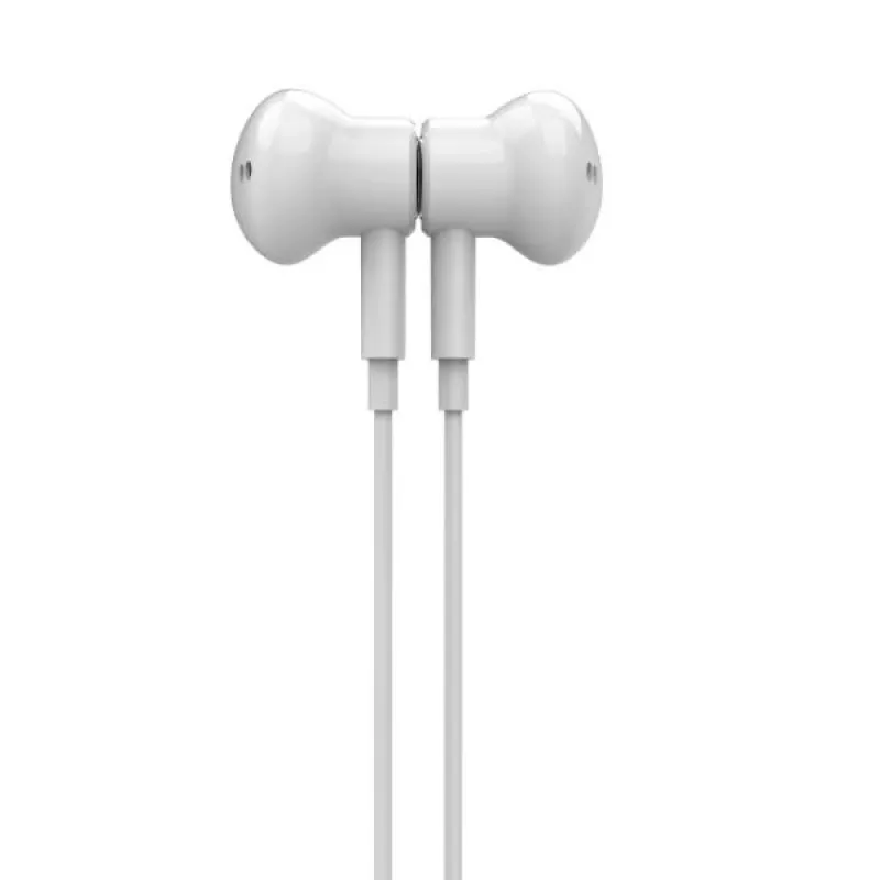 Beline USB-C in-ear slúchadlá s mikrofónom a ovládaním, biela