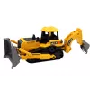 LEAN TOYS pásový bagger stavebný stroj s 2 lopatkami žltý