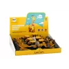 LEAN TOYS pásový bagger stavebný stroj s 2 lopatkami žltý