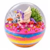 LEAN TOYS súprava na pestovanie kryštálov jednorožec terárium s DIY osvetlením