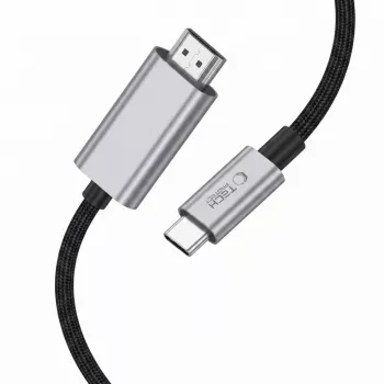 TECH-PROTECT ULTRABOOST kábel USB-C na HDMI 2.1 8K 60Hz 200cm železnosivá