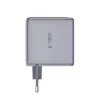 TECH-PROTECT POWERVISION NC140W-GaN 4-port nabíjačka PD 140W / QC3.0 tmavosivá