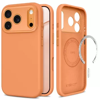 TECH-PROTECT UNIQ MagSafe priehľadné puzdro pre iPhone 17 Pro / 18 Pro - Cosmic Orange