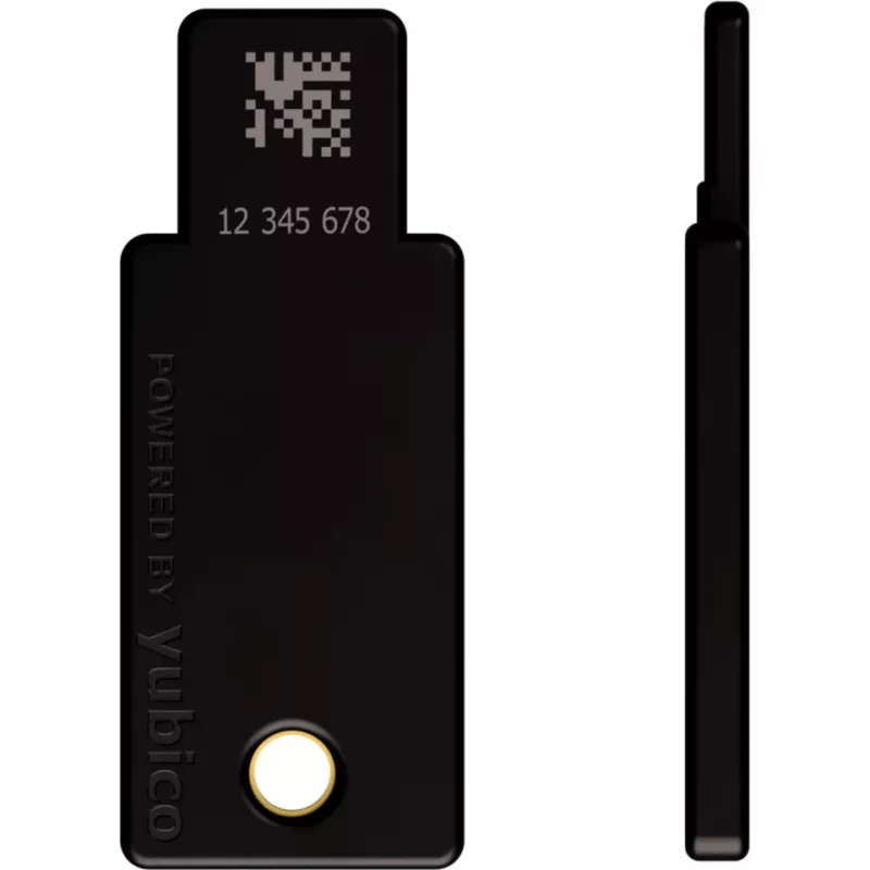 YubiKey 5 NFC bezpečnostný kľúč, balenie 2 ks (čierna/zlatá, USB-A & NFC)