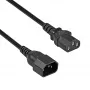 Akyga AK-PC-07C predlžovací kábel CU IEC C13 na C14 3m čierny