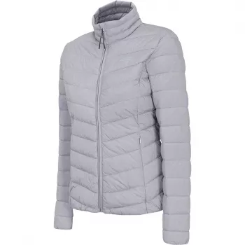 4F dámska tréningová bunda Cool Light Gray Melange H4L21 KUDP003 27M S