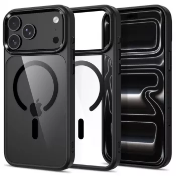 Tech-Protect Magmat MagSafe priehľadné puzdro pre iPhone 17 Pro Max / 18 Pro Max - čierna