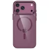 Tech-Protect Magmat MagSafe priehľadné puzdro pre iPhone 17 Pro Max / 18 Pro Max - tmavá čerešňová červená