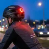 Vayox Kask Active matne čierna cyklistická prilba s LED M