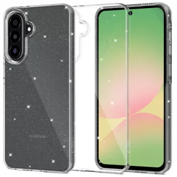 Tech-Protect FlexAir puzdro pre Samsung Galaxy A57 5G - Transparent Glitter