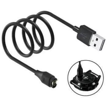 Beline USB-A nabíjací kábel pre Garmin smart hodinky 1m čierny
