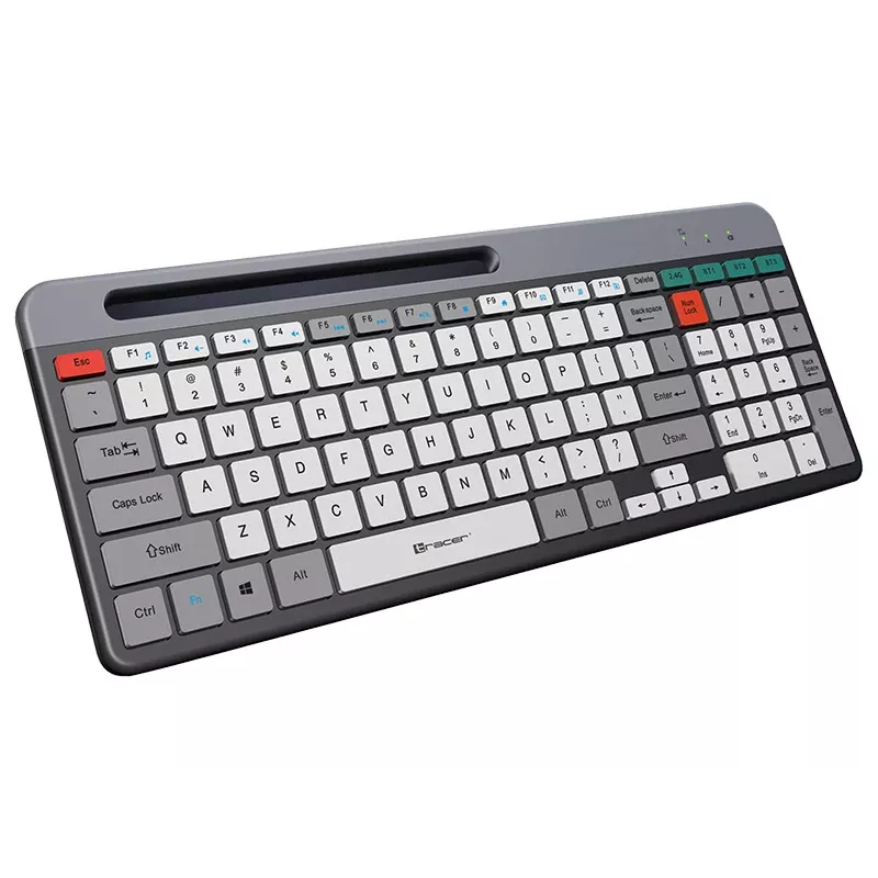 TRACER SHARP Bezdrôtová klávesnica, 2,4 GHz, plná veľkosť, QWERTY, čierna