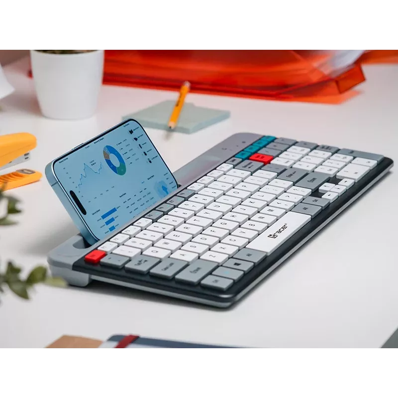 TRACER SHARP Bezdrôtová klávesnica, 2,4 GHz, plná veľkosť, QWERTY, čierna