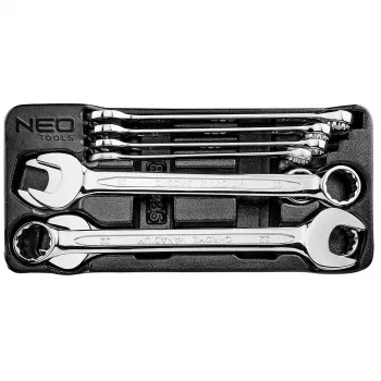 NEO TOOLS Súprava kombinovaných kľúčov 20-32 mm, 8-dielna, penová vložka