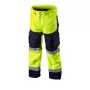 NEO TOOLS softshellové výstražné nohavice s vysokou viditeľnosťou, fluorescenčná žltá, veľkosť XL
