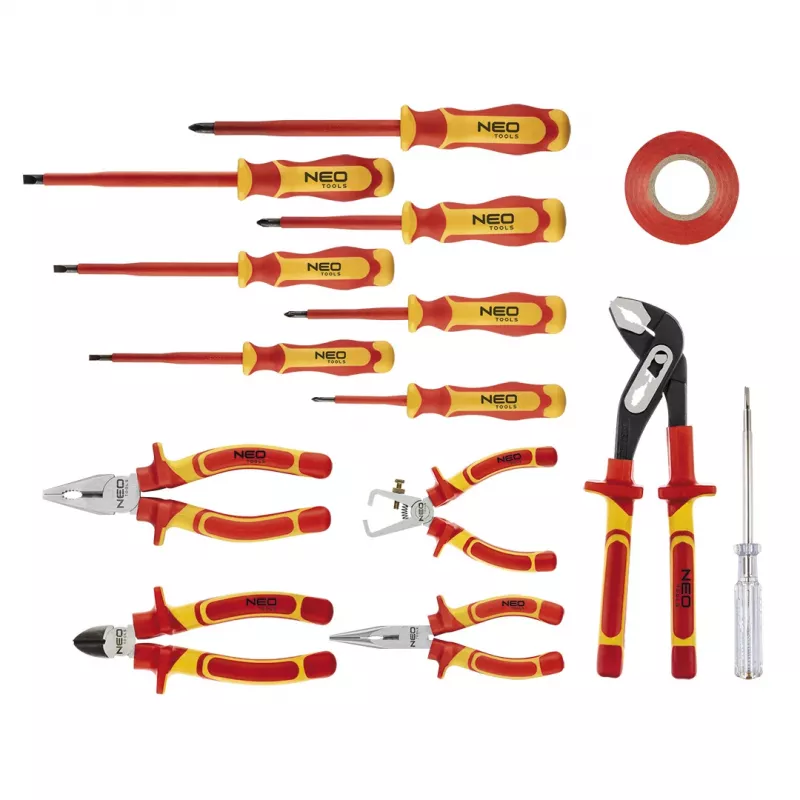 NEO TOOLS Sada kliešťov a skrutkovačov 1000V, 13 ks