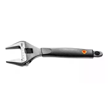 Neo Tools 250 mm nastaviteľný kľúč, 0-50 mm rozsah, chróm-vanádiová oceľ, fosfátovaný, DIN 3117
