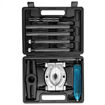 NEO TOOLS hydraulický 3-ramenný sťahovák 10 ton s ručnou pumpou, 250 mm rozpätie, chróm-vanádiové ramená, plastový kufrík (TOP-11-847)