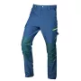 NEO TOOLS Mix&Match 4-way stretch pracovné nohavice, navy-zelená, veľkosť L
