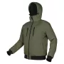 NEO TOOLS izolovaná bunda s kapucňou OUTDOOR, zelená, veľkosť XXL