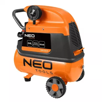 NEO TOOLS 24 L olejom mazaný vzduchový kompresor 1,5 kW 8 bar 230V