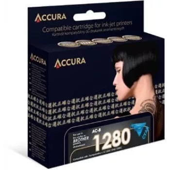 Accura kompatibilná azúrová atramentová náplň pre Brother LC1280XLC/LC1240XLC/LC1220XLC (vysoká výťažnosť, 1200 strán)