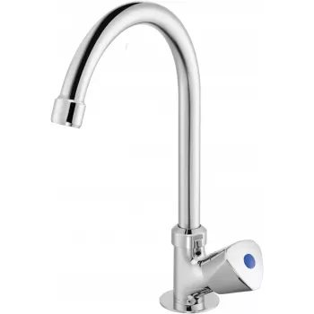 DEANTE BEZ 062L chrómová jednopáková kuchynská batéria s 360° otočným výtokom a perlátorom šetriacim vodu