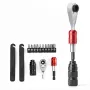 ROCKBROS núdzová opravná sada na bicykel - 16-in-1 multitool, mini pumpa, páčidlá na plášte, záplaty, čierna