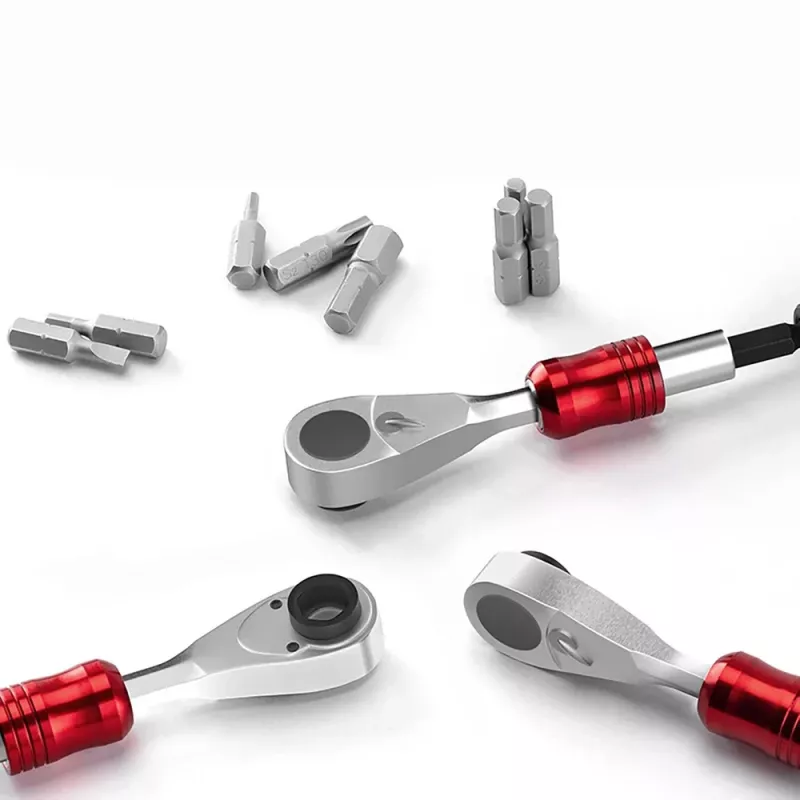 ROCKBROS núdzová opravná sada na bicykel - 16-in-1 multitool, mini pumpa, páčidlá na plášte, záplaty, čierna