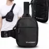 Wozinsky WMS-W1 mini crossbody taška na smartphone, dve priehradky, čierna