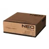 NEO TOOLS 90-037 elektrické teplovzdušné kúrenie 2000W PTC keramické kúrenie s nastaviteľným termostatom, ochrana proti prehriatiu a prevráteniu, prenosná rukoväť, čierna/sivá
