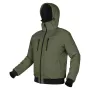 NEO TOOLS izolovaná bunda s kapucňou Outdoor, zelená, veľkosť XL