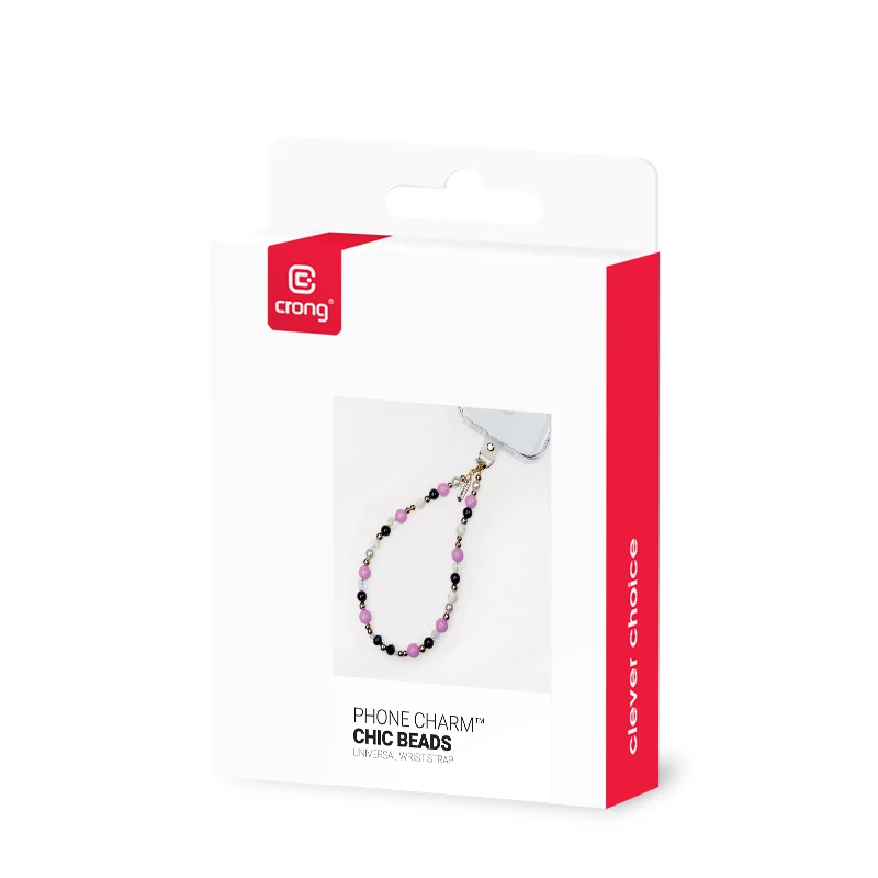 Crong Phone Charm - pútko na telefón s elegantnými korálkami (univerzálny lanyard)