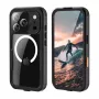 Crong Seal Cover IP68 vodotesné puzdro pre iPhone 17 Pro (čierna)