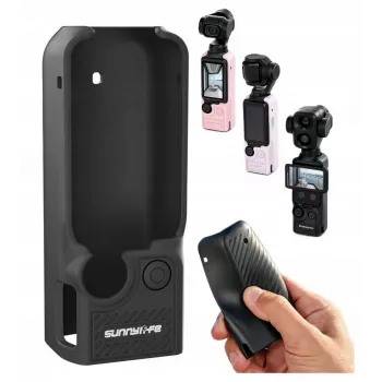 SUNNYLIFE OP4-BHT200-D TPU puzdro pre DJI Osmo Pocket 3 / 4 / 4P - čierna