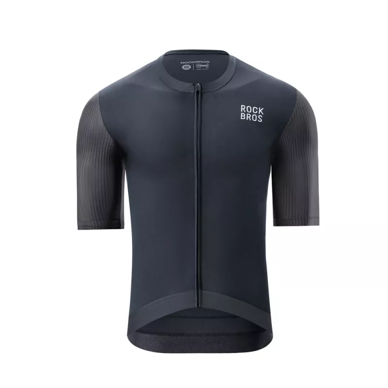 ROCKBROS 15200025 pánsky krátky cyklistický dres – XXXL – čierny