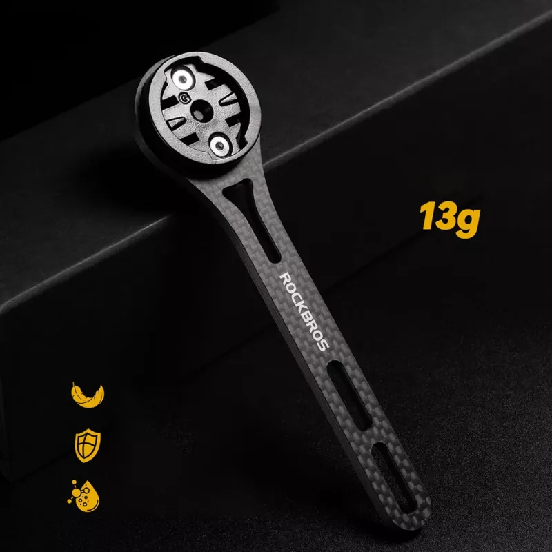 ROCKBROS FK-307W karbónový držiak cyklopočítača, čierny
