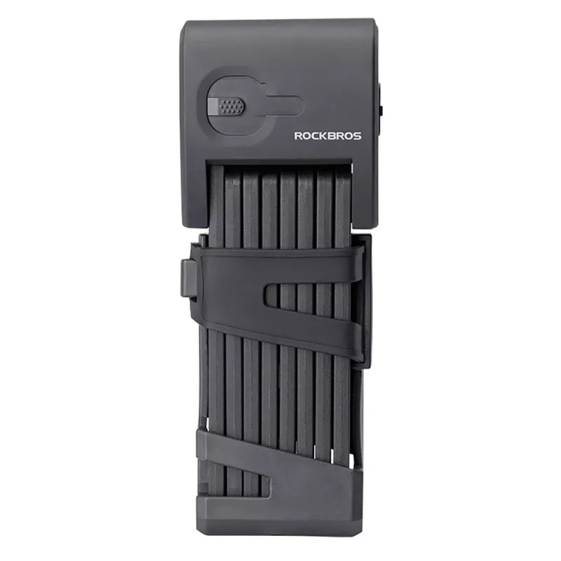 ROCKBROS 32210826001 zámok na bicykel s odtlačkom prsta, čierny