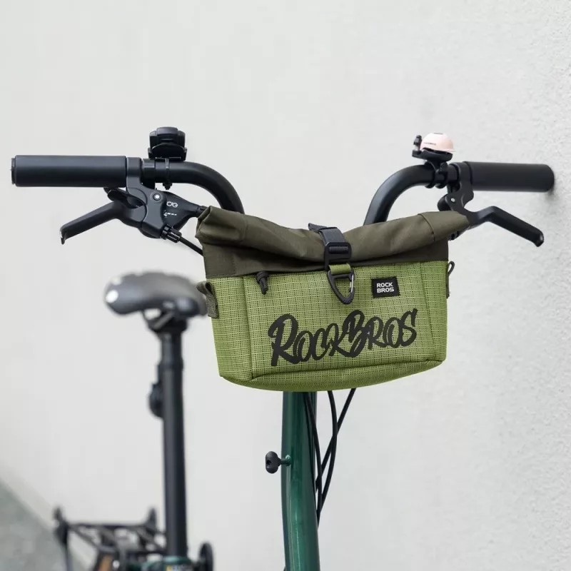 ROCKBROS W020 dvojfunkčná predná cyklistická taška / cez rameno - zelená