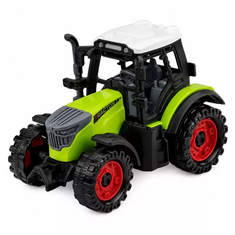 LEAN TOYS Traktor s cisternovým návesom, trením pohon, poľnohospodársky stroj, 34 cm