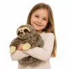 LEAN TOYS Realistická plyšová leňoch s suchým zipsom na labkách 34 cm
