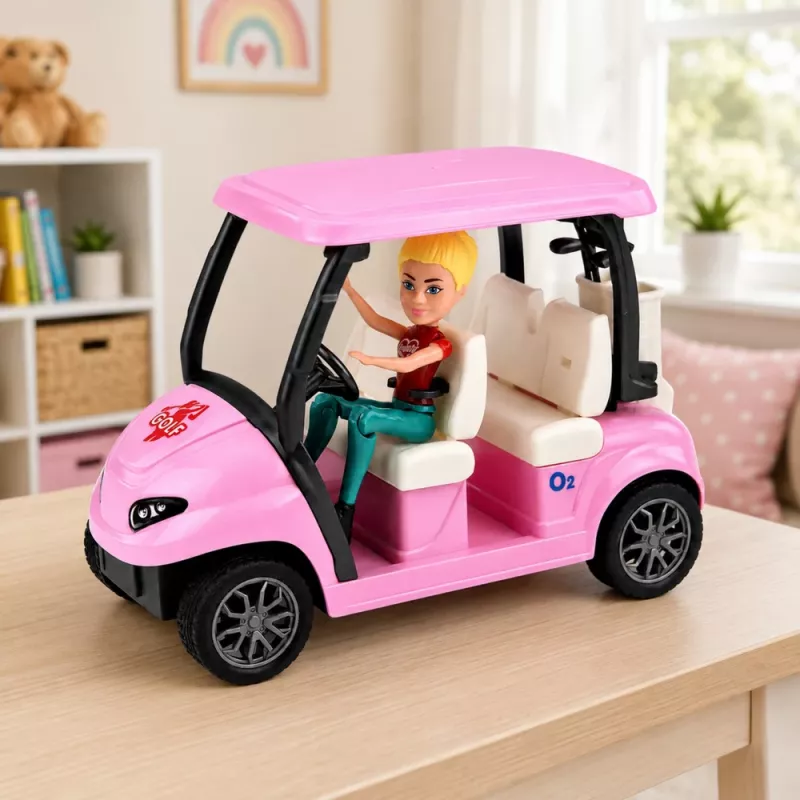 LEAN TOYS Meleks Golfová súprava pre bábiky so psom golfová súprava doplnky na dovolenku