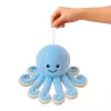 LEAN TOYS Plyšová chobotnica plyšová hračka s elastickými chápadlami modrá 30 cm