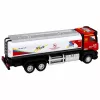LEAN TOYS Cisternové auto kovový pohon svetlá zvuky červená a biela 1:40